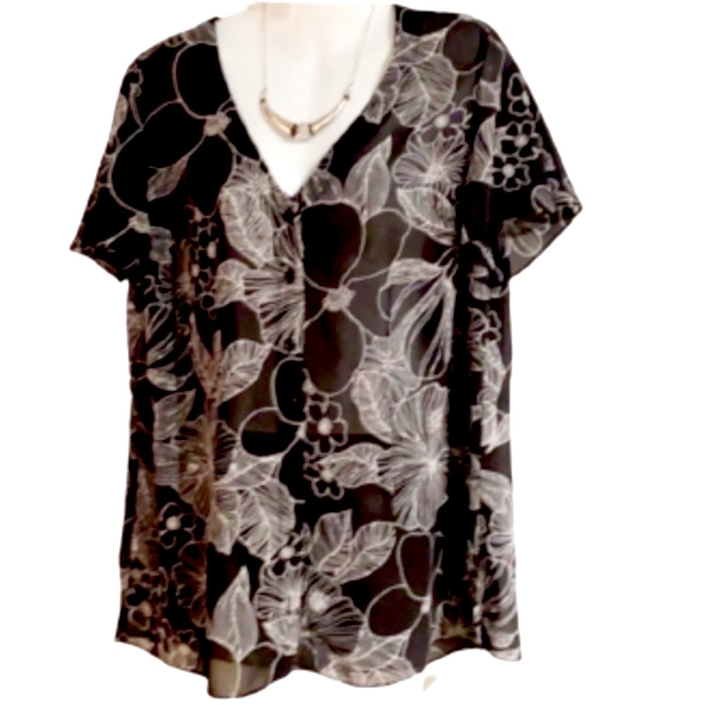 💥12💥 Addition Elle Blouse w/flutter slit- like sleeves!!!